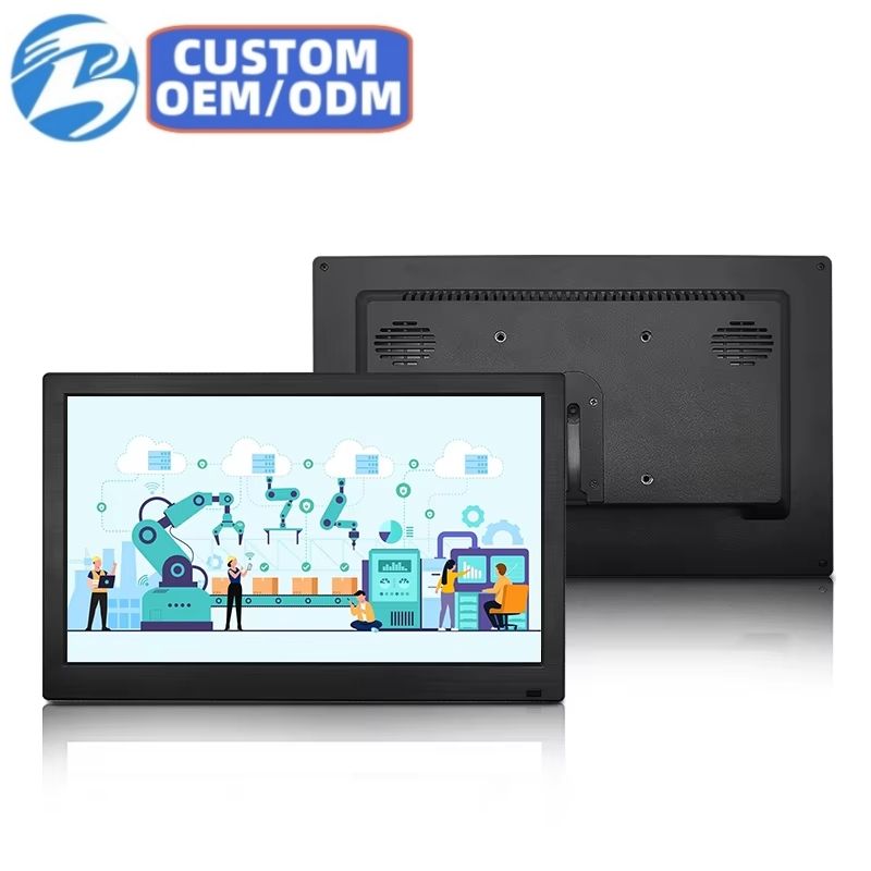 11.6 Inch IPS1920*1080 HD VGA Non-Touch Plastic TFT Industrial Laptop Monitor VESA Wall-Mounted Black