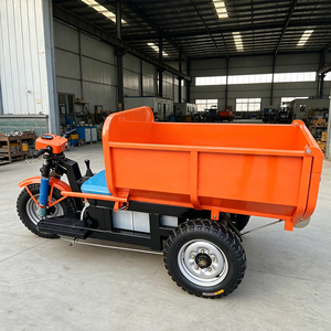 Tricycle électrique de transport de marchandises, capacité de charge de 1 tonne, <span class=keywords><strong>moteur</strong></span> 48V 1100W, benne hydraulique pour le transport de matériaux de construction et de béton dans les mines - Product Image 2