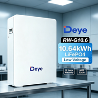 Batterie LiFePO4 Deye RW-G10.6 CE 51.2V 208Ah 10.64kWh, conception modulaire, extensible jusqu'à 340kWh pour le stockage résidentiel