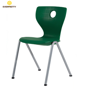 Muebles Escolares, Silla Escolar de Plástico Colorida, Ergonómica, Apilable, Color Personalizado, Silla para Estudiantes con Patas de Metal para el Aula - Product Image 3