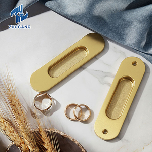 Modern paslanmaz çelik sürgülü kapı kolu 30mm görünmez katlanır dolap gizli gömülü ahır kapı gizli mutfak yatak odası - Product Image 5