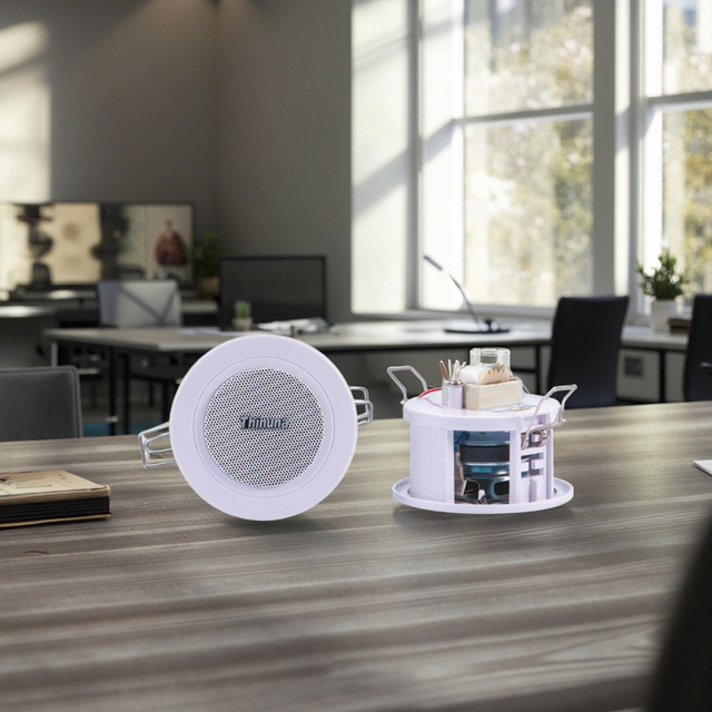 Thinuna CS-606 Full-range Compact Audio Solution Spotlight Style 70V 100V Transformer Background Music Mini Ceiling Speaker