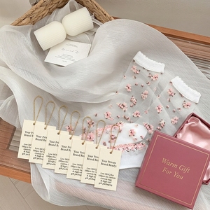 Medias de Verano Finas para Mujer, con Diseño Jacquard de <span class=keywords><strong>Flores</strong></span>, Fibra de Vidrio, Base de Algodón Transpirable, Malla Transparente, Marca Privada - Product Image 4