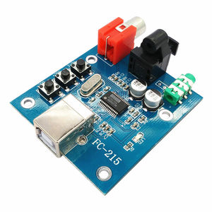 PCM2704 บอร์ดถอดรหัสการ์ดเสียง USB บอร์ดถอดรหัสอินพุต USB และเอาต์พุตแบบอะนาล็อก - Product Image 3