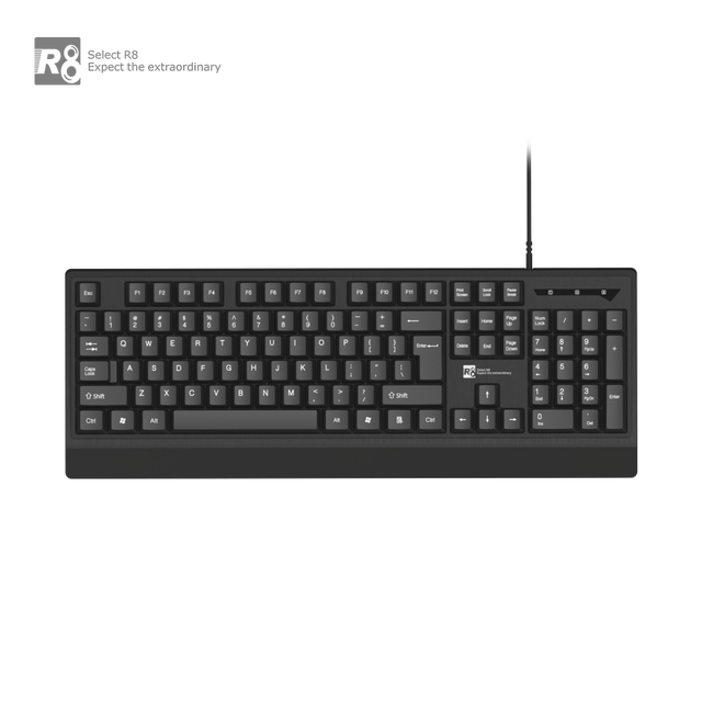 Custom Multi Language Office USB Wired Ergonomic Membrane Keyboard with OEM Logo