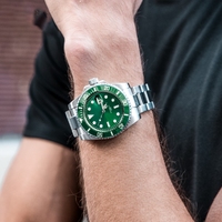 Reloj de Bolsillo de Lujo para Hombre Tandorio, Acero Inoxidable, Movimiento Automático Seiko, 20 BAR, Sumergible, Luminoso, Mecánico