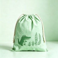 Pochette en toile imprimée sur mesure avec cordon de serrage, sac de rangement souple résistant à la poussière, sac de voyage compact, étuis à parfum, boîtes à bijoux, motif dessin animé