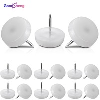 GOODSHENG Pieds de table et chaise de cuisine modernes, patins de protection pour pieds de meuble, pieds plats en fer pour bureau