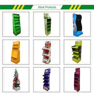 Espositore Pop in Cartone Ondulato Rosso Personalizzato per Negozi, Vendita all'Ingrosso - Product Image 4