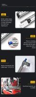 Glissières à roulement à billes robustes de 76 mm, capacité 225 kg, à extension complète pour boîtes à outils de camions de service pétrolier, camping-cars, usage extérieur, salle à manger, salle de sport