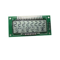 Afficheur LCD à 7 segments personnalisable de petite taille, 8 chiffres, avec circuit intégré de commande, blanc sur noir, module d'affichage LCD TN COG