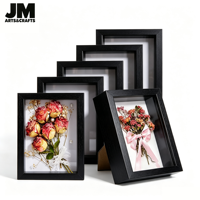 Bingkai Shadow Box MDF Berongga 3CM 5CM Kedalaman, Pemasangan Dinding, untuk Bunga Kering, Foto, Medali, Kenang-kenangan, Pajangan Kayu, Ukuran Kustom, Grosir