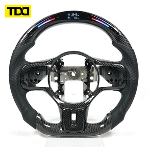 Volant en fibre de carbone véritable TDD LED, compatible avec Mitsubishi Lancer Evolution IV V VI VII VIII IX X, LED sur mesure - Product Image 1