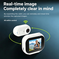 Caméra Vlog Magnétique Mini 4K Détachable avec Écran Tactile et Vue en Direct pour l'Enregistrement Sportif en Extérieur
