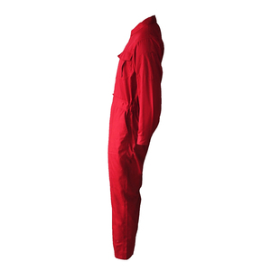 Vêtements de travail à manches longues 100% coton <span class=keywords><strong>salopette</strong></span> <span class=keywords><strong>rouge</strong></span> pour hommes - Product Image 2