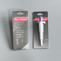 Pipettes de transfert en plastique de haute qualité, mini-pipettes de laboratoire réglables avec embout de pipette, volume fixe de 10 µl à 200 µl