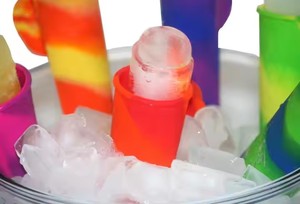 Palitos de Silicona Multicolores de Grado Alimenticio con Tapa Libre de BPA, Herramientas Reutilizables para Helados para Congelador y Uso Doméstico - Product Image 3