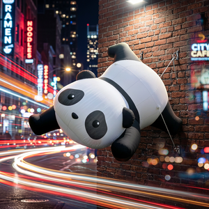 Arquitectura de Simulación Biomórfica, Módulo Visual Antropomórfico ODM Profesional, Panda Inflable para Marca Comercial - Product Image 2