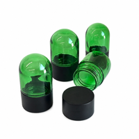 Bocaux en verre hermétiques transparents de 2oz/3oz/4oz avec couvercle en plastique, anti-enfants, pour fleurs séchées et herbes – Emballage personnalisé pour dispensaires (Wizard Trees)