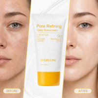 Crème solaire quotidienne clarifiante pour la peau Pore+Skin SPF 50, protection solaire à large spectre avec TXA et niacinamide, non collante, soin coréen pour la peau