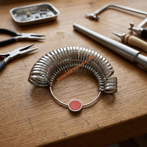 SUNTOOLS/STIPL Modèle 380 Jauge à bagues en acier inoxydable 33 tailles Outil de mesure en métal pour la fabrication de bijoux Forme irrégulière - Product Image 5