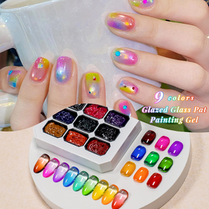 พบกับเจลเคลือบสีลูกกวาดเก้าตารางสำหรับเพ้นท์เล็บมืออาชีพ - Product Image 3