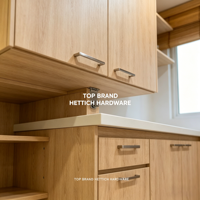 Meuble de cuisine moderne, durable et écologique en bois ignifuge avec évier en verre, base en panneau mélaminé et crédence en contreplaqué pour appartement