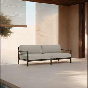 Sofá Modular de Aluminio para Exteriores, Personalizable, Moderno, para Patio de Hotel - Product Image 2