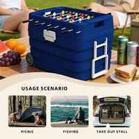 Glacière extérieure rotomoulée en PE/PP de 40 L, personnalisable et étanche, avec maintien de la glace pendant 5 jours pour canettes, pêche et camping
