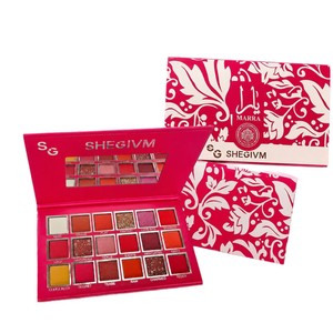 Paleta <span class=keywords><strong>de</strong></span> Sombras <span class=keywords><strong>de</strong></span> Ojos SHEGIVM MARRA <span class=keywords><strong>de</strong></span> 18 Colores, Mate, Brillante, con Destellos, Tonos Cálidos, Alta Pigmentación, Larga Duración, Maquillaje <span class=keywords><strong>de</strong></span> Ojos con Acabado Brillante - Product Image 6