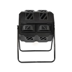 Ver ferme 160L 43 gallons noir Tumbling extérieur Composter jardin plastique bac à Composter - Product Image 3