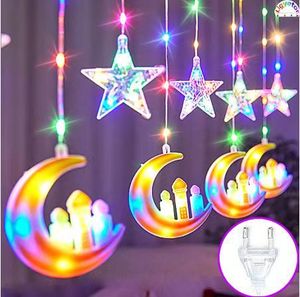 2025 mới trong nhà/ngoài trời Trung Đông rỗng nhà thờ hồi giáo Cổ Tích chuỗi ánh sáng trắng ấm áp ramadan trang trí lâu đài EID mubarak khảm - Product Image 2