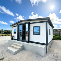 Maison conteneur préfabriquée étanche de 40, 30 ou 20 pieds, mobile et extensible, avec 2 chambres, type « Granny Flat »