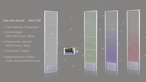 ईस सिस्टम सुरक्षा अल्ट्रा-स्लिम ऐक्रेलिक 10 मिमी रंगीन एलईडी लाइट रिमोट ट्यूनिंग फ़ंक्शन के साथ - Product Image 2