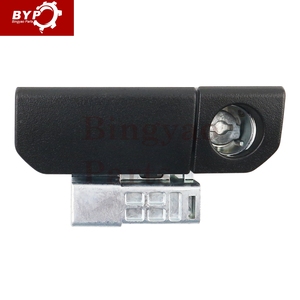 Boîte de rangement noire avec serrure compatible avec <span class=keywords><strong>Honda</strong></span> Pilot 2009-2015, remplace 77540-SZA-A01ZB, 77540SZAA01ZB - Product Image 1