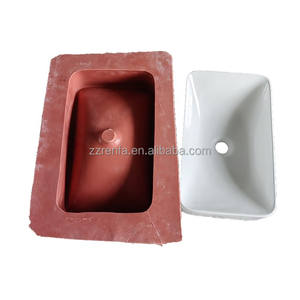 Lavabos de salle de bains modernes Cuvette de <span class=keywords><strong>toilette</strong></span> Lavage à la <span class=keywords><strong>main</strong></span> Bassin en béton Moule Porcelaine Céramique Caoutchouc Comptoir Éviers modernes - Product Image 5