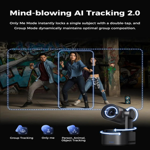 Caméra <span class=keywords><strong>OBSBOT</strong></span> <span class=keywords><strong>Tiny</strong></span> 3 4K PTZ alimentée par l'IA avec suivi IA, mise au point automatique, contrôle vocal et gestuel à trois micros, capteur 1/1.28 pouces - Product Image 5