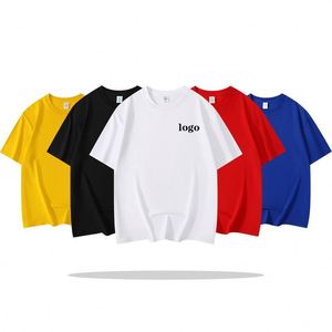Camiseta Deportiva Oversize de Cuello Alto para Hombre con Logotipo Personalizado, Tela de Lona, Algodón/Fibra de Bambú, Tallas Grandes - Product Image 3