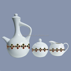 Porcelana fina de cerámica, juego de café tradicional etíope con personalizado, Rekebot <span class=keywords><strong>Habesha</strong></span>, 23 Uds., 17 Uds. - Product Image 4