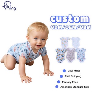 Set pigiama neonato bambino di bambù abbigliamento per 0-3 <span class=keywords><strong>mesi</strong></span> chiusura a bottone a pressione per la primavera - Product Image 1