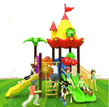 Slide and Swing Set Ball Outdoor Playground Equipment Combination Plastic Kindergarten Children for Kids