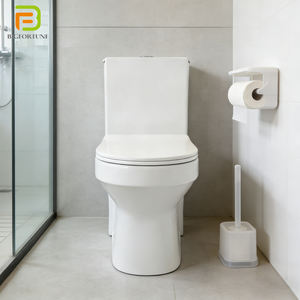 WC monobloc sans bride en céramique à double <span class=keywords><strong>chasse</strong></span> pour salle de bain et hôtel - Product Image 2