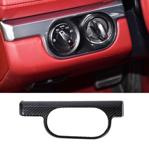 SUNMAX pour <span class=keywords><strong>Porsche</strong></span> 911 <span class=keywords><strong>718</strong></span> Boxster <span class=keywords><strong>Cayman</strong></span> fibre de carbone voiture intérieur Console <span class=keywords><strong>centrale</strong></span> phare panneau de commande couverture garniture pièces - Product Image 5