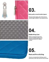Housse de protection matelassée en PU antivol légère pour ordinateur portable, antichoc, pour Apple Huawei, pour 13-15,6 pouces, étui portable tendance