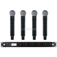 Récepteur numérique sans fil professionnel ULXD4Q Beta58 S58 Lavalier 4 canaux avec ULXD1 True Diversity pour les performances sur scène