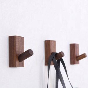 Wholesale <b>Wood</b> <b>Coat</b> <b>Hooks</b> Wall Mounted for Bathroom Hanging Robe Towel - Product Image 5