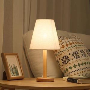 Modern Minimalist Nordic Japanese Table <b>Lamp</b> Creative Warm Solid <b>Wood</b> <b>Bedside</b> <b>Lamp</b> for Bedroom Hotel Decorative Cross-Border AC - Product Image 1