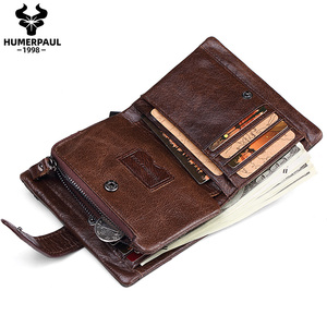 <span class=keywords><strong>Cartera</strong></span> de Cuero Genuino para <span class=keywords><strong>Hombre</strong></span> HUMERPAUL, con Portafolio, Monedero Pequeño, <span class=keywords><strong>Cartera</strong></span> de Cuero Personalizada - Product Image 4