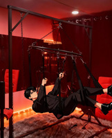 Hamac de suspension BDSM réglable, mobilier de bondage, chaise suspendue SM, équipement de jeu pour adultes, système à structure métallique
