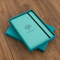 Carnet promotionnel en cuir PU avec couverture rigide, imprimé, uni, pour fournitures scolaires, avec stylo